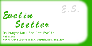 evelin steller business card